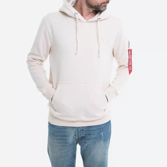 Back Print Hoody - jet stream white/white