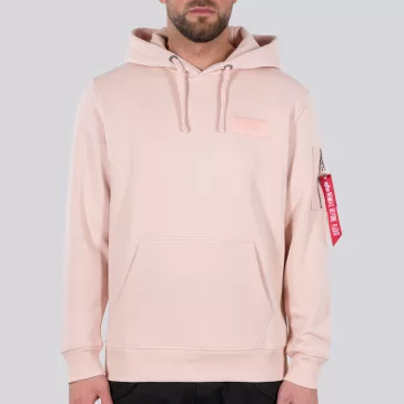 Back Print Hoody - pale peach