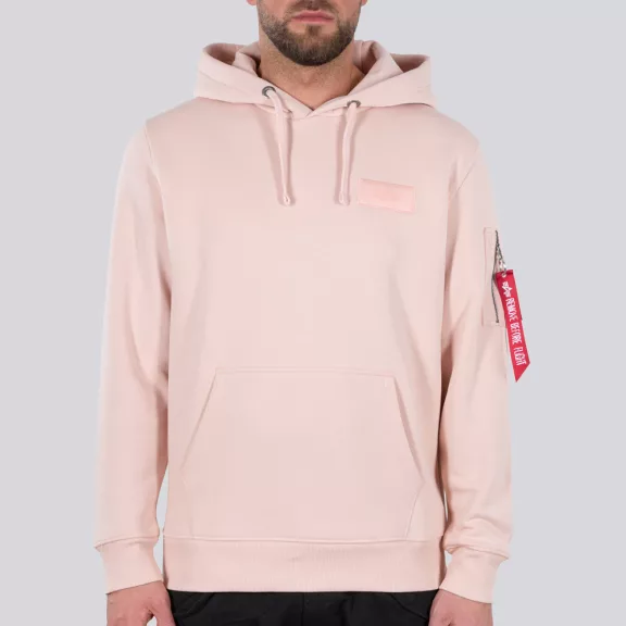 Back Print Hoody - pale peach