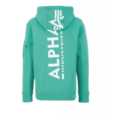 Back Print Hoody - atomic green