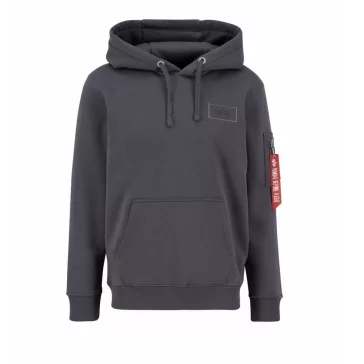 Back Print Hoody - vintage grey