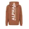 Back Print Hoody - hazel brown