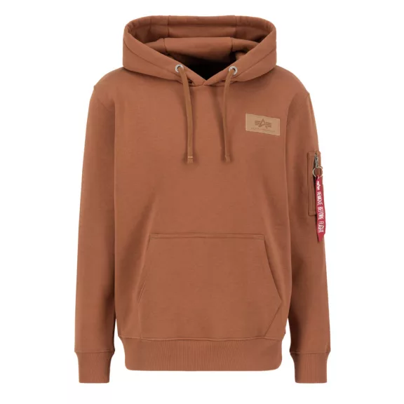 Back Print Hoody - hazel brown