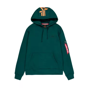 Back Print Hoodie - force green