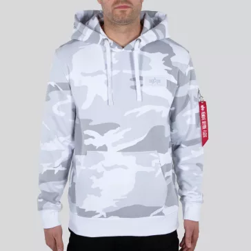Back Print Hoody Camo - white camo