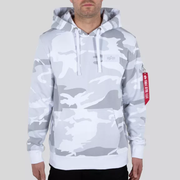 Back Print Hoody Camo - white camo