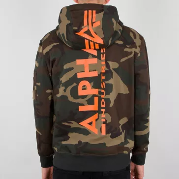 Back Print Hoody Camo - woodcamo65