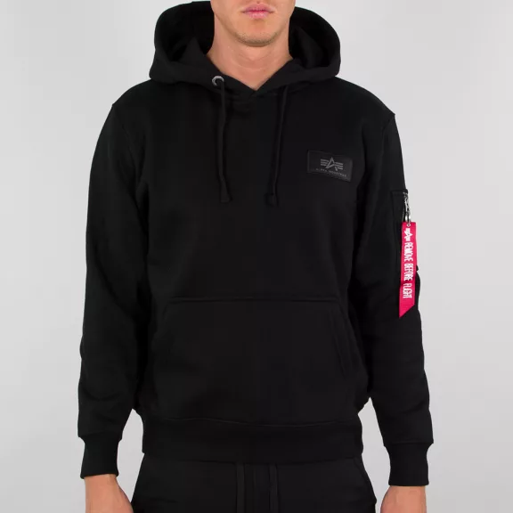 Back Print Hoody Camo Print - black/woodland