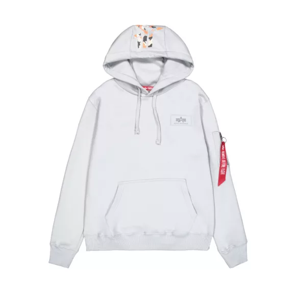 Back Print Hoodie - pastel grey