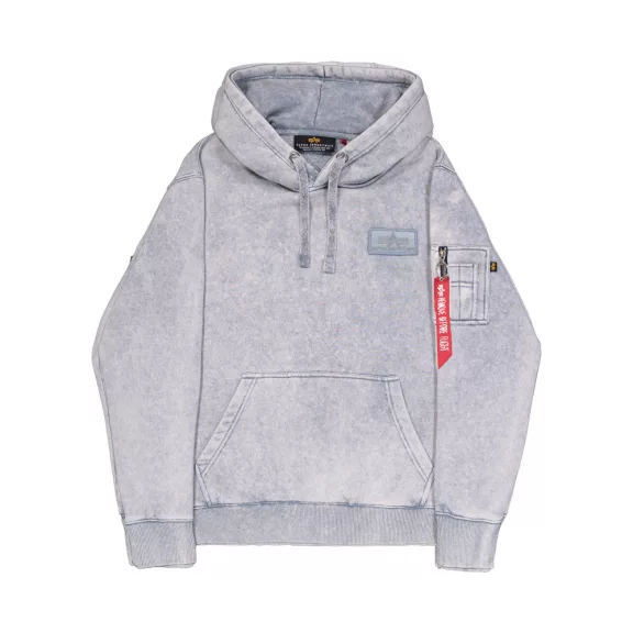 Backprint Vintage Hoodie - denim blue
