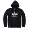 Basic Zip Hoody - black