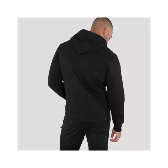 Basic Zip Hoody - black