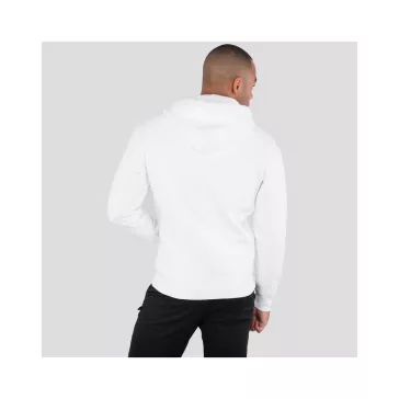 Basic Zip Hoody - white