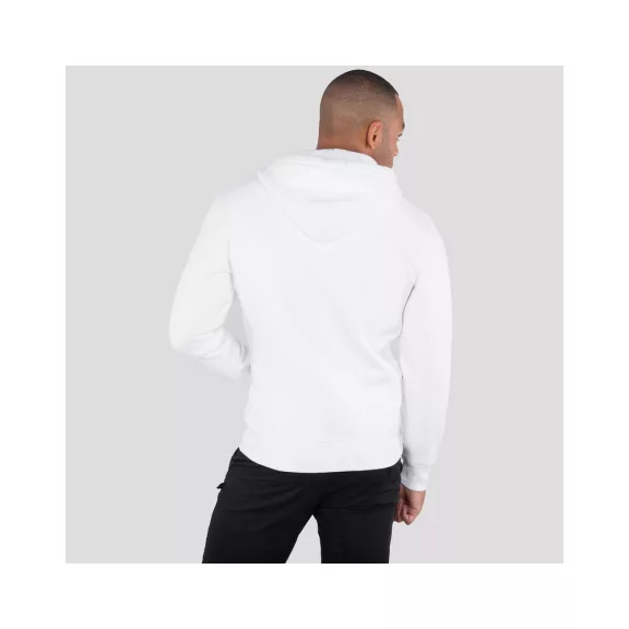Basic Zip Hoody - white
