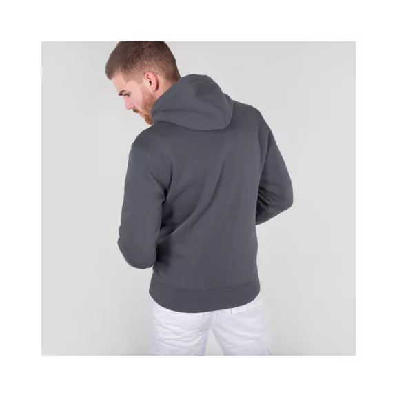 Basic Zip Hoody - greyblack
