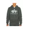 Basic Zip Hoody - dark olive