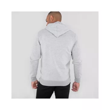 Basic Zip Hoody - greyheather