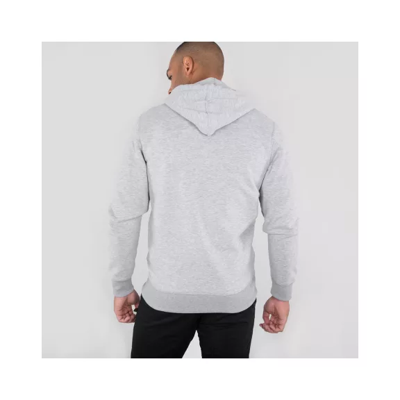 Basic Zip Hoody - greyheather