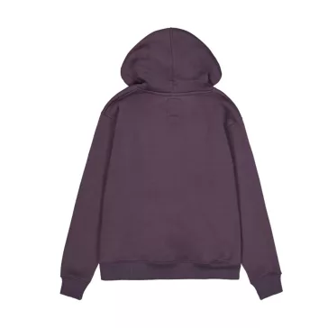 Basic Zip Hoody - plum