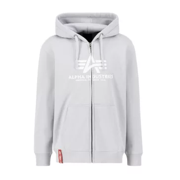 Basic Zip Hoody PP - pastel grey