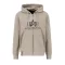 Basic Zip Hoody Rainbow Reflective - vintage sand