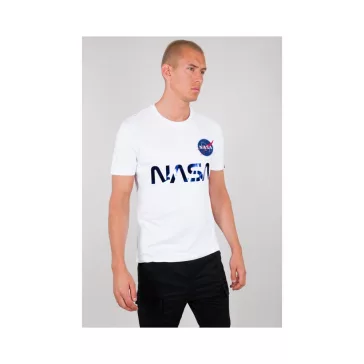NASA Reflective T - white/blue