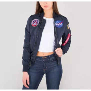 MA-1 TT NASA Reversible Woman  - replica blue