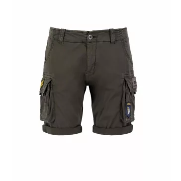 CREW SHORT PATCH - greyblack