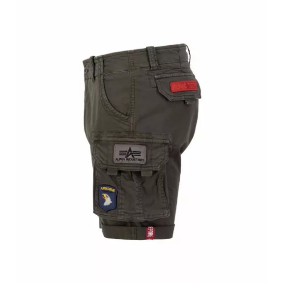 CREW SHORT PATCH - greyblack