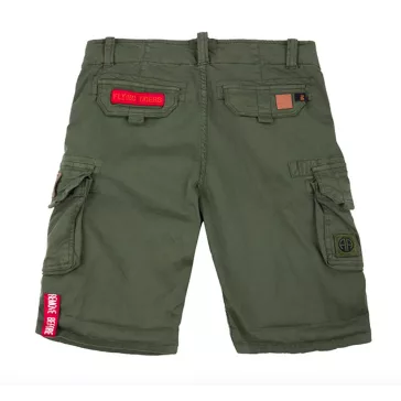CREW SHORT PATCH - dark olive