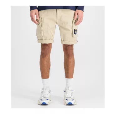 CREW SHORT PATCH - vintage white