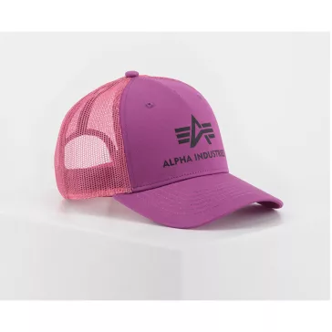 Basic Trucker Cap - dark magenta