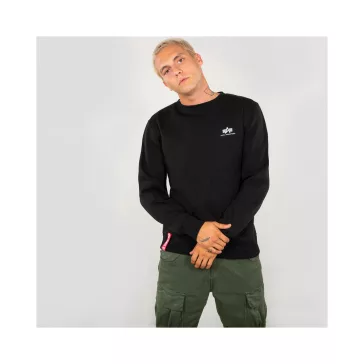 Basic Sweater Small Logo - black
