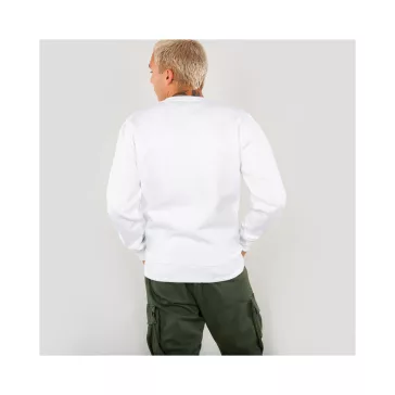 Basic Sweater Small Logo - white
