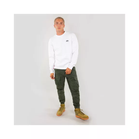 Basic Sweater Small Logo - white