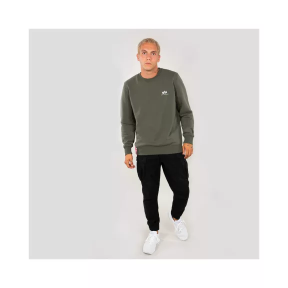 Basic Sweater Small Logo - dark olive