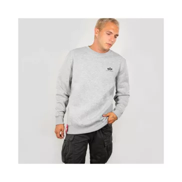 Basic Sweater Small Logo - greyheather