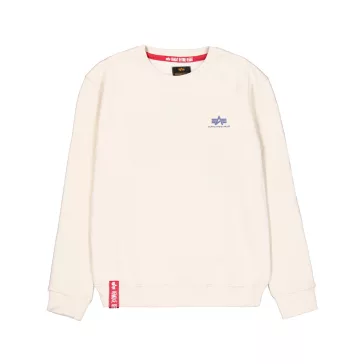 Basic Sweater Small Logo - vintage white