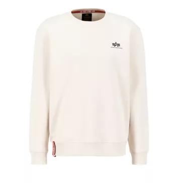 Basic Sweater Small Logo - jet stream white