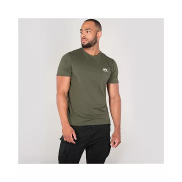 Basic T Small Logo - dark olive