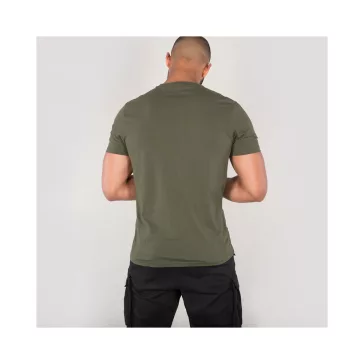 Basic T Small Logo - dark olive