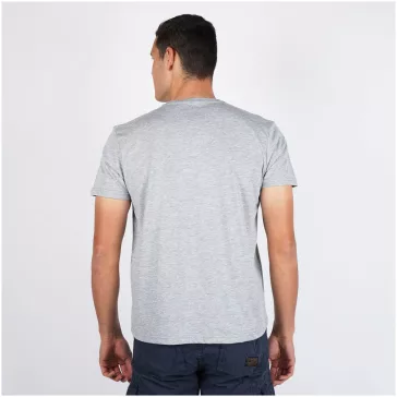 Basic T Small Logo - greyheather/white