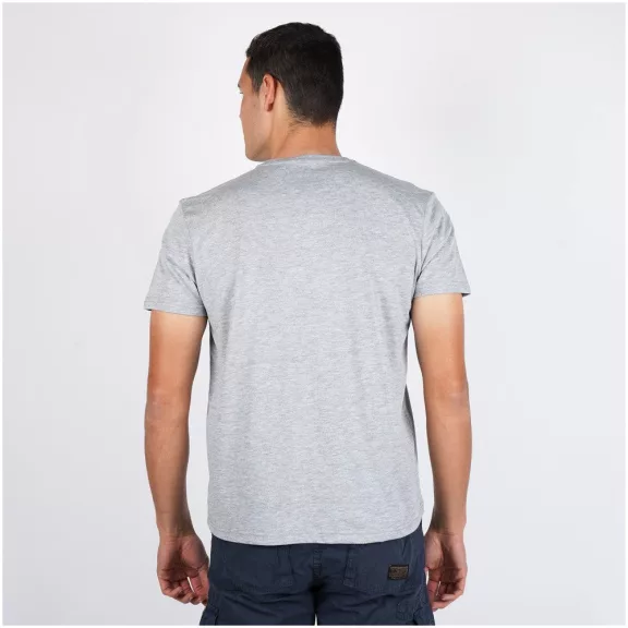 Basic T Small Logo - greyheather/white