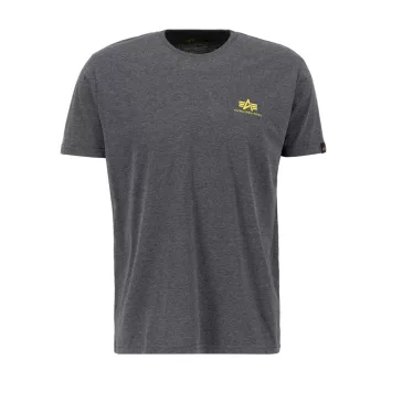 Basic T Small Logo - charcoal heather