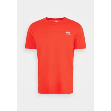 Basic T Small Logo - atomic red