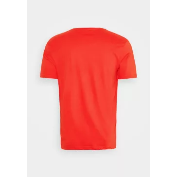 Basic T Small Logo - atomic red