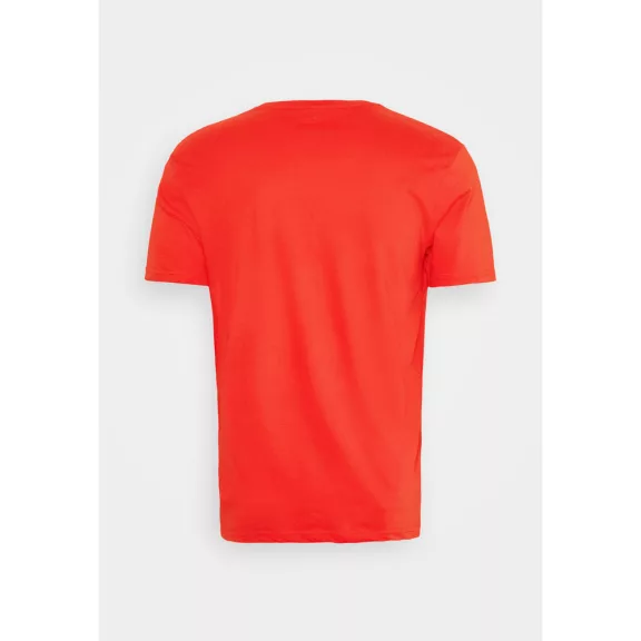 Basic T Small Logo - atomic red