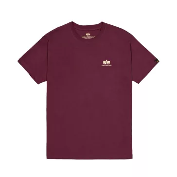 Basic T Small Logo - dark cherry