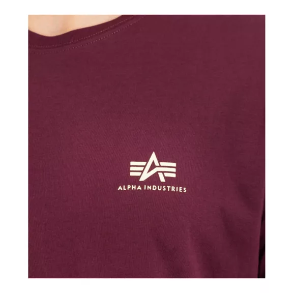 Basic T Small Logo - dark cherry