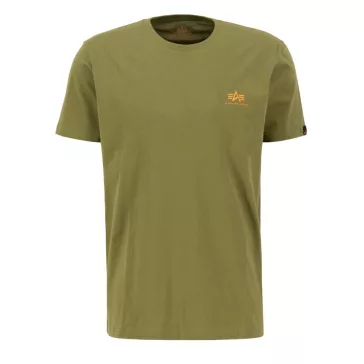 Basic T Small Logo - moss green